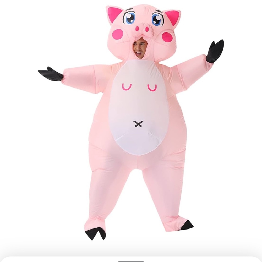 Inflatable Pink Pig Costume